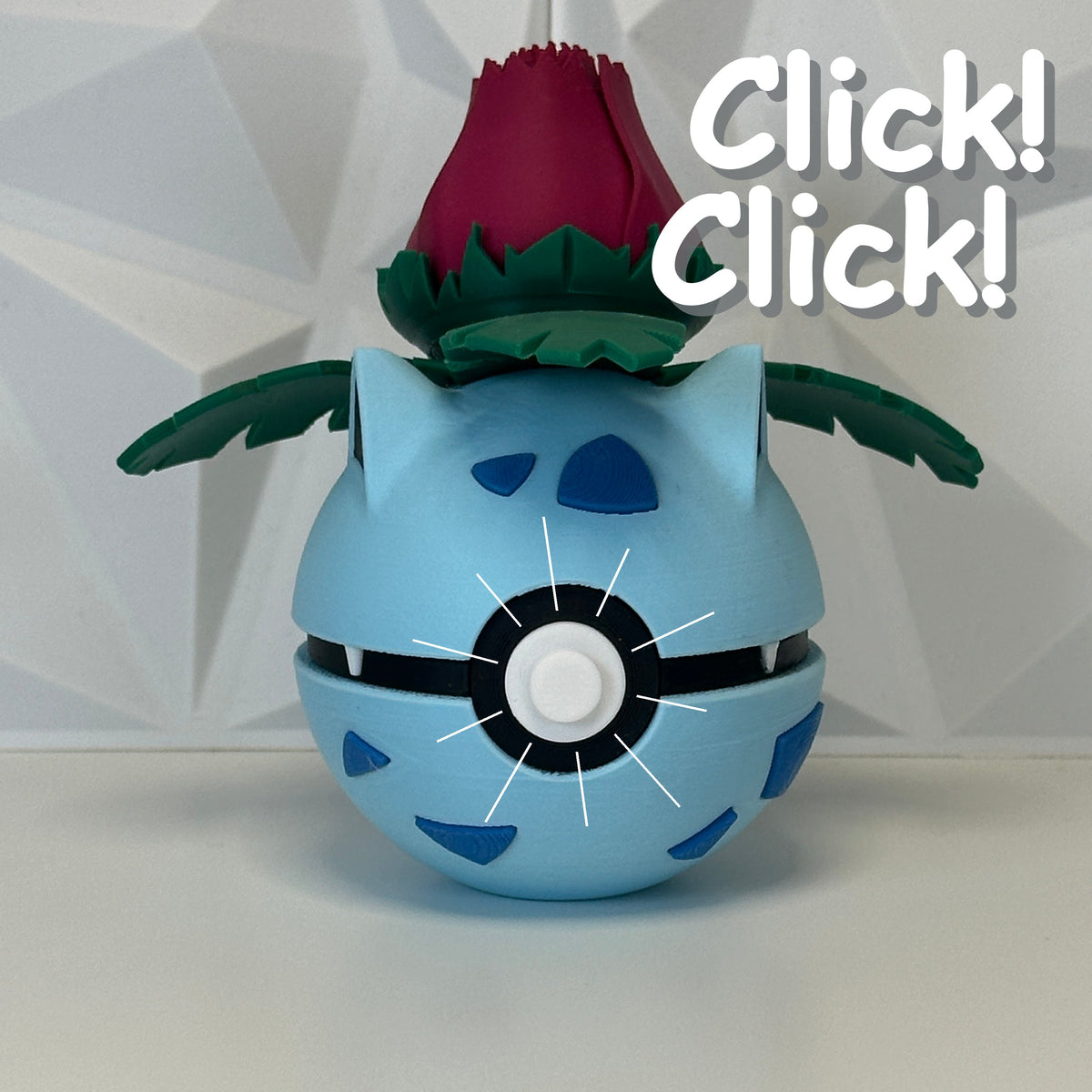 #002 Edición Flor de Cristal - Fan Art Premium Impreso en 3D — Clicker version