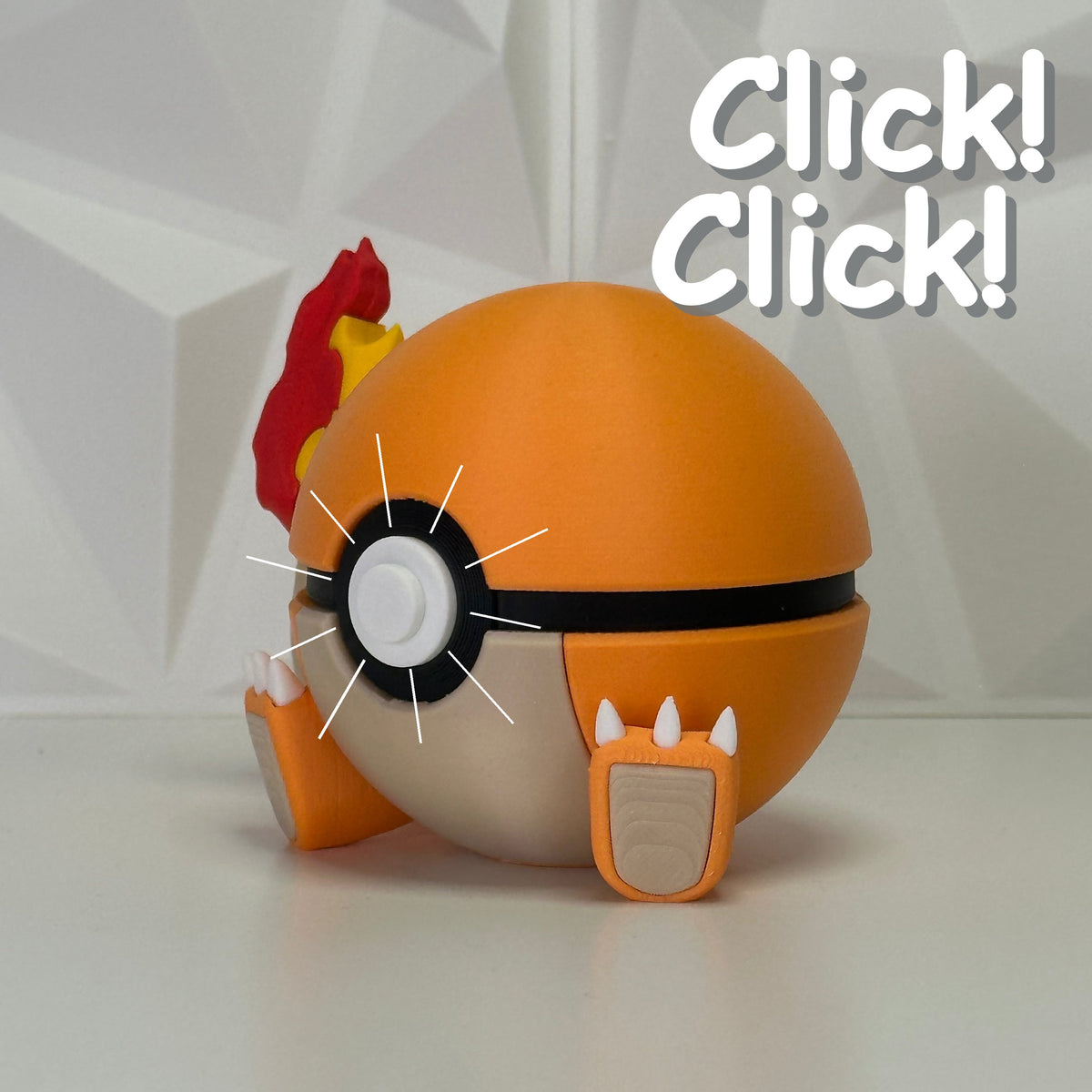 #004 Edición Llama Primigenia - Fan Art Premium Impreso en 3D — Clicker version