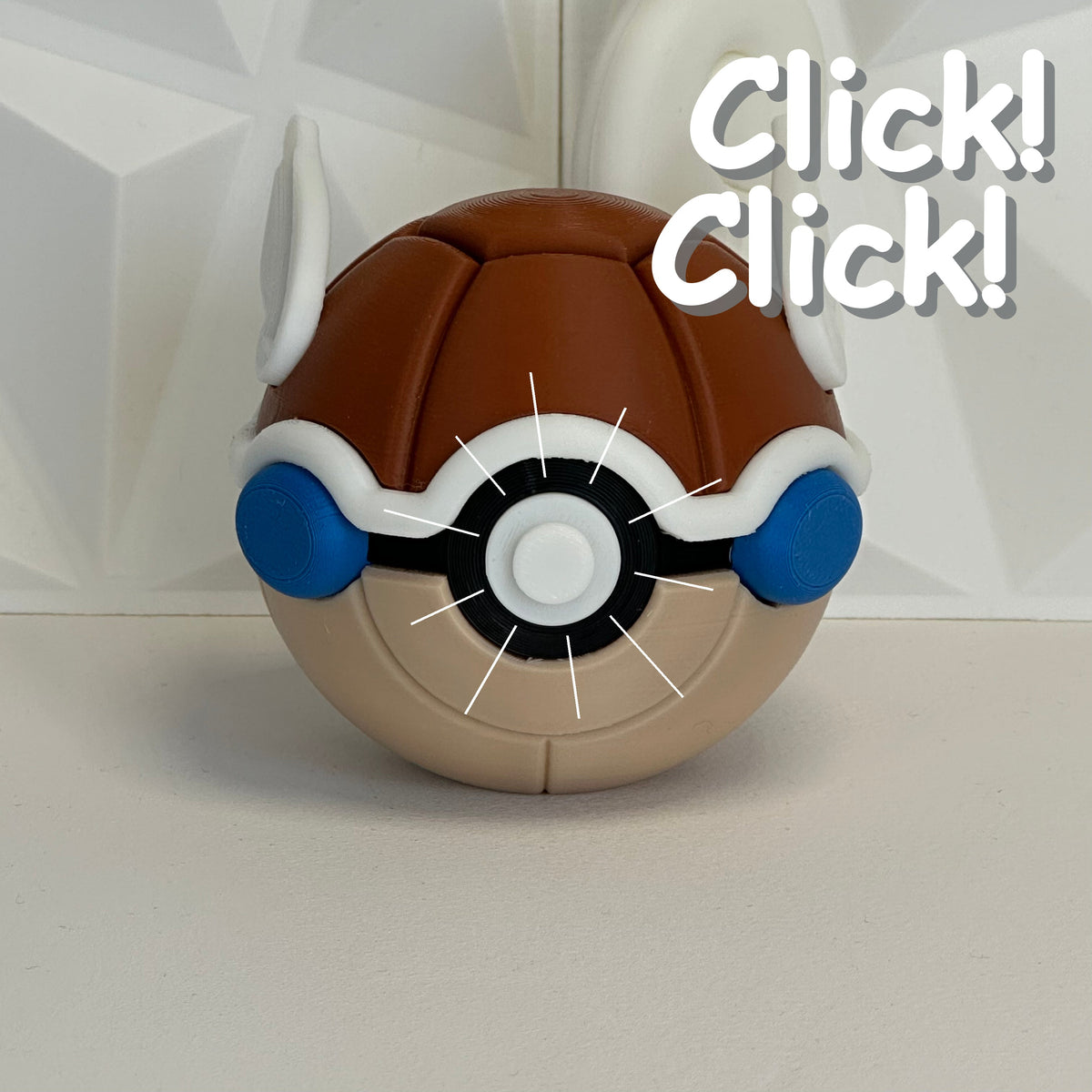 #008 Edición Caparazón Sabio - Fan Art Premium Impreso en 3D — Clicker version