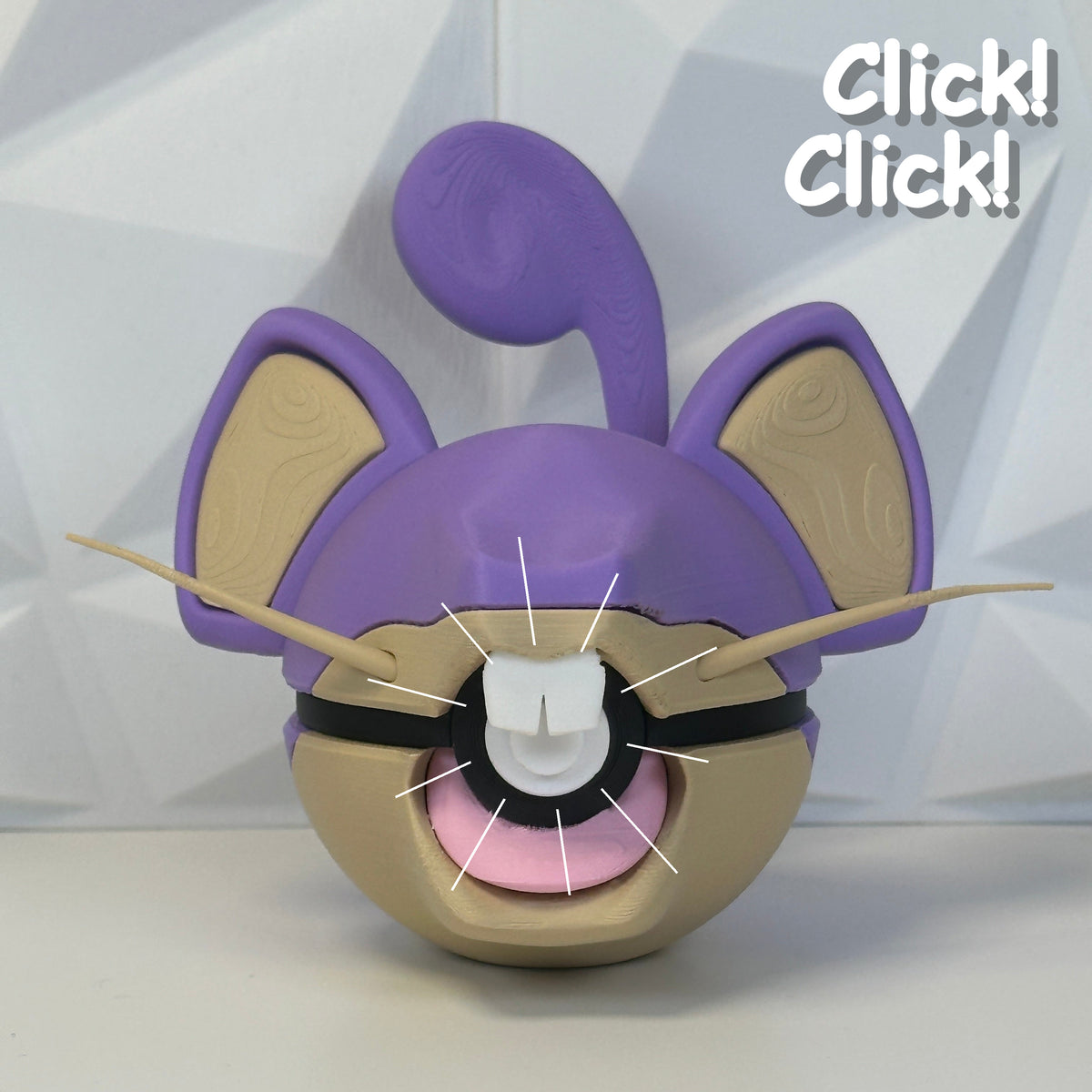 #019 Edición Rata Púrpura - Fan Art Premium Impreso en 3D