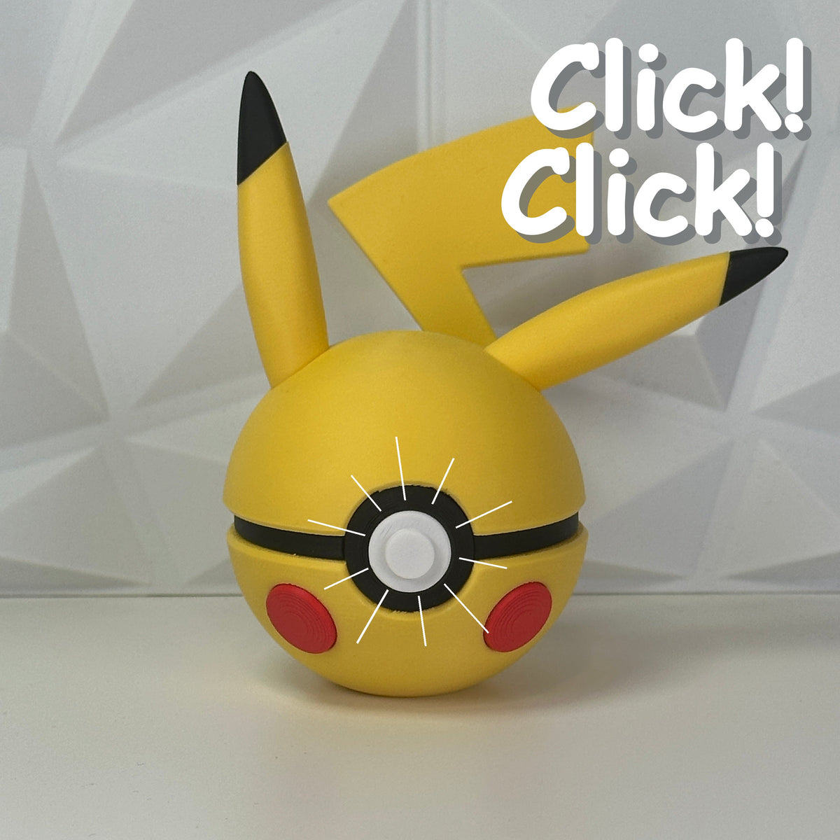 #025 Edición Rayo Eléctrico - Fan Art Premium Impreso en 3D — Clicker version
