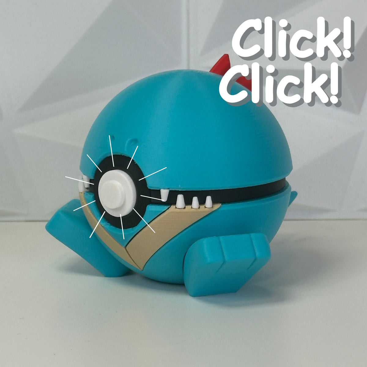 #158 Edición Cocodrilo Salvaje - Fan Art Premium Impreso en 3D — Clicker version
