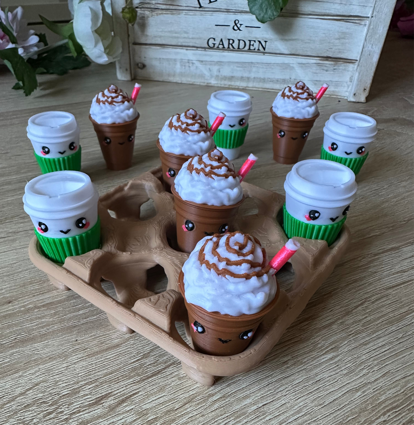 3 en raya bebidas cute