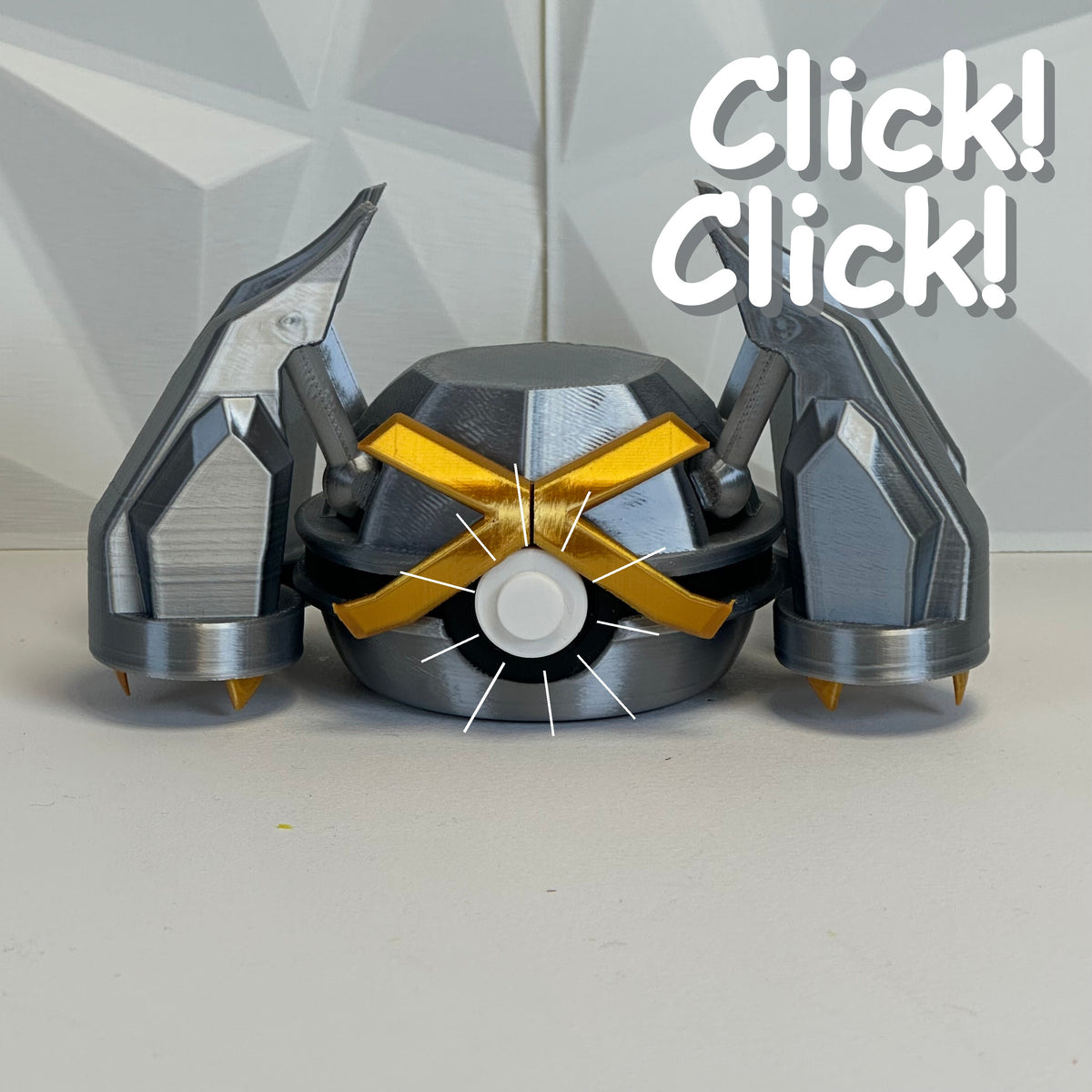 ✨ #376 Edición Coloso Metálico Shiny - Fan Art Premium Impreso en 3D — Clicker version