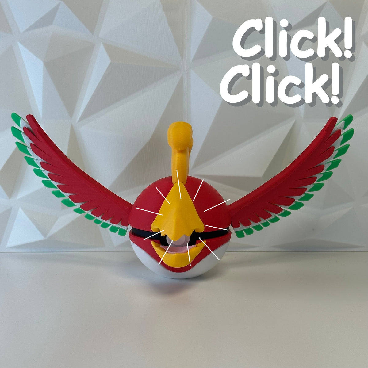 #250 Edición Fénix Sagrado - Fan Art Premium Impreso en 3D — Clicker version