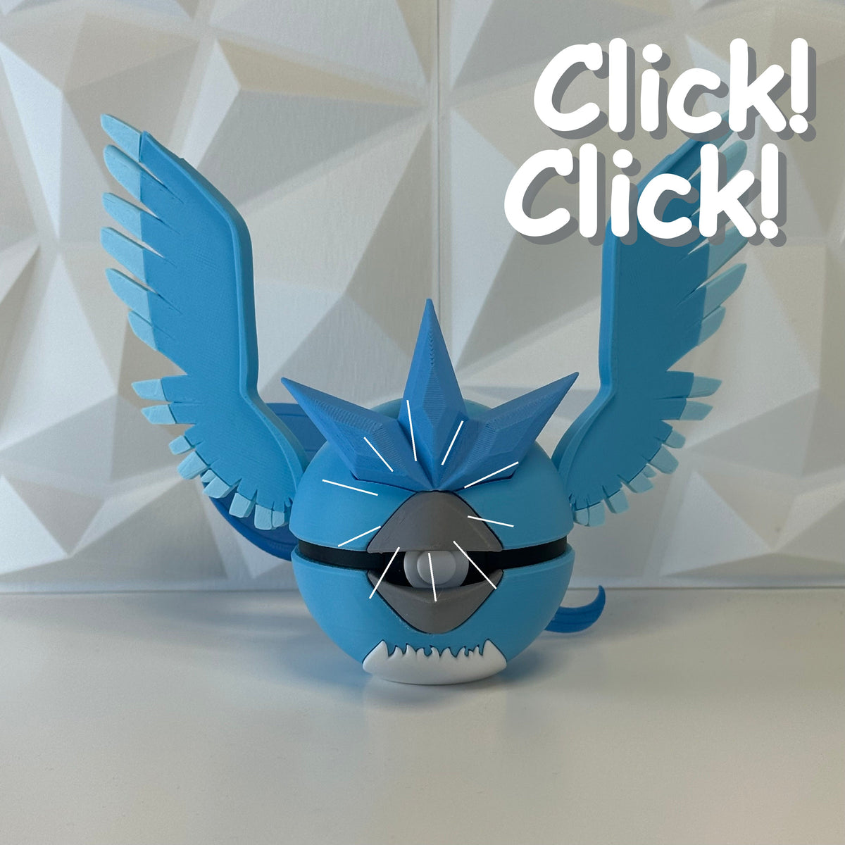 #144 Edición Viento Glacial - Fan Art Premium Impreso en 3D — Clicker version