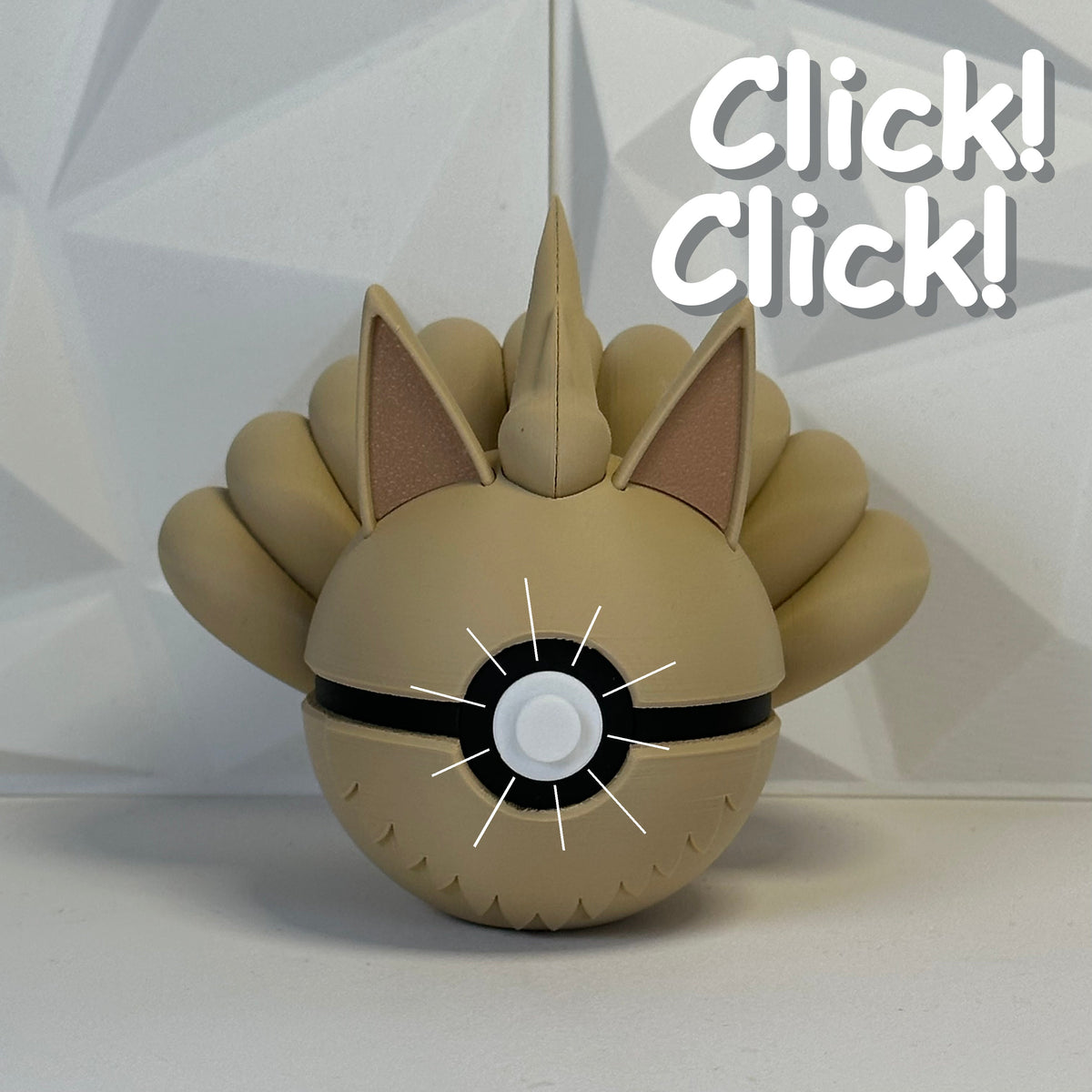 #038 Edición Zorro de las Nueve Colas - Fan Art Premium Impreso en 3D — Clicker version