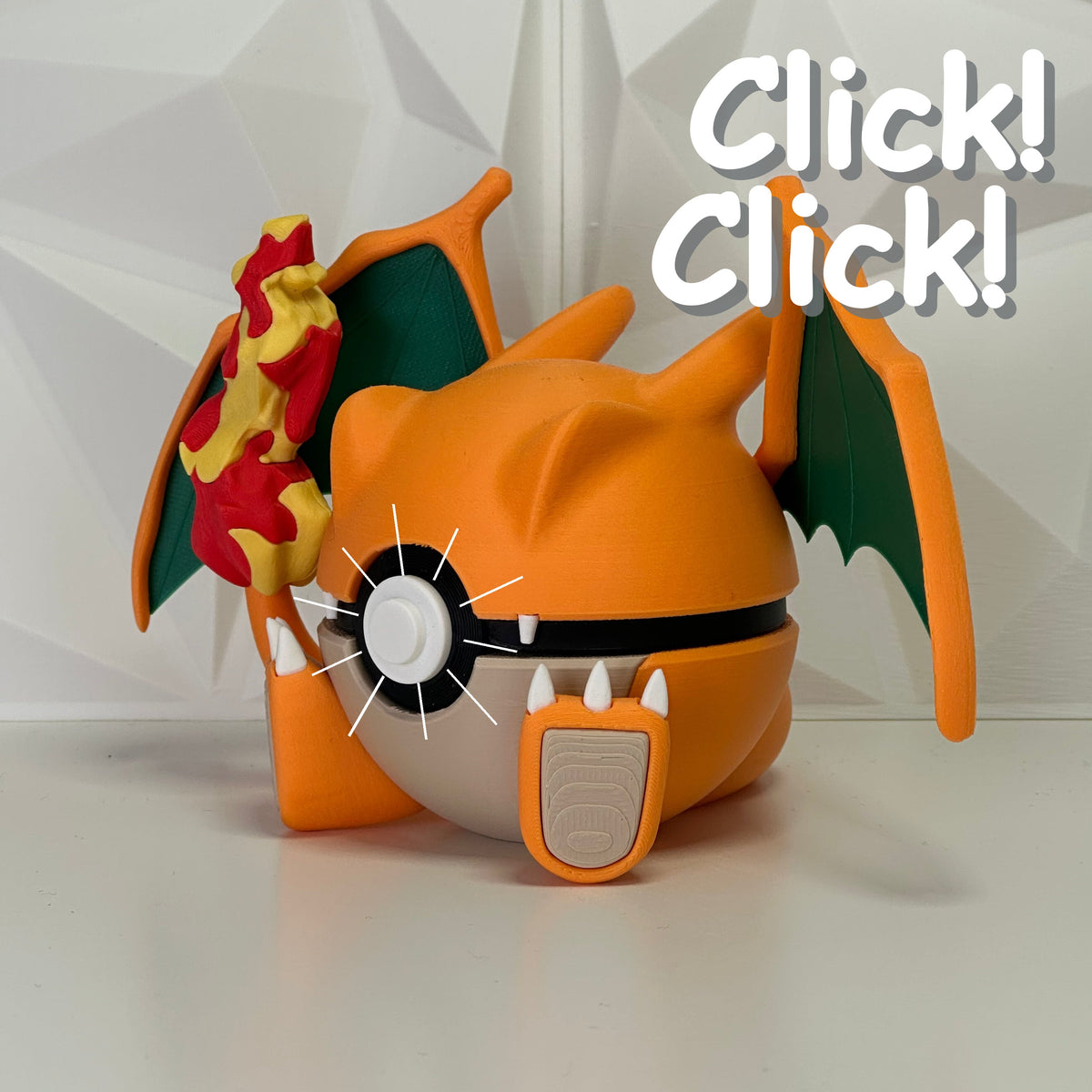 #006 Edición Dragón de Fuego - Fan Art Premium Impreso en 3D — Clicker version