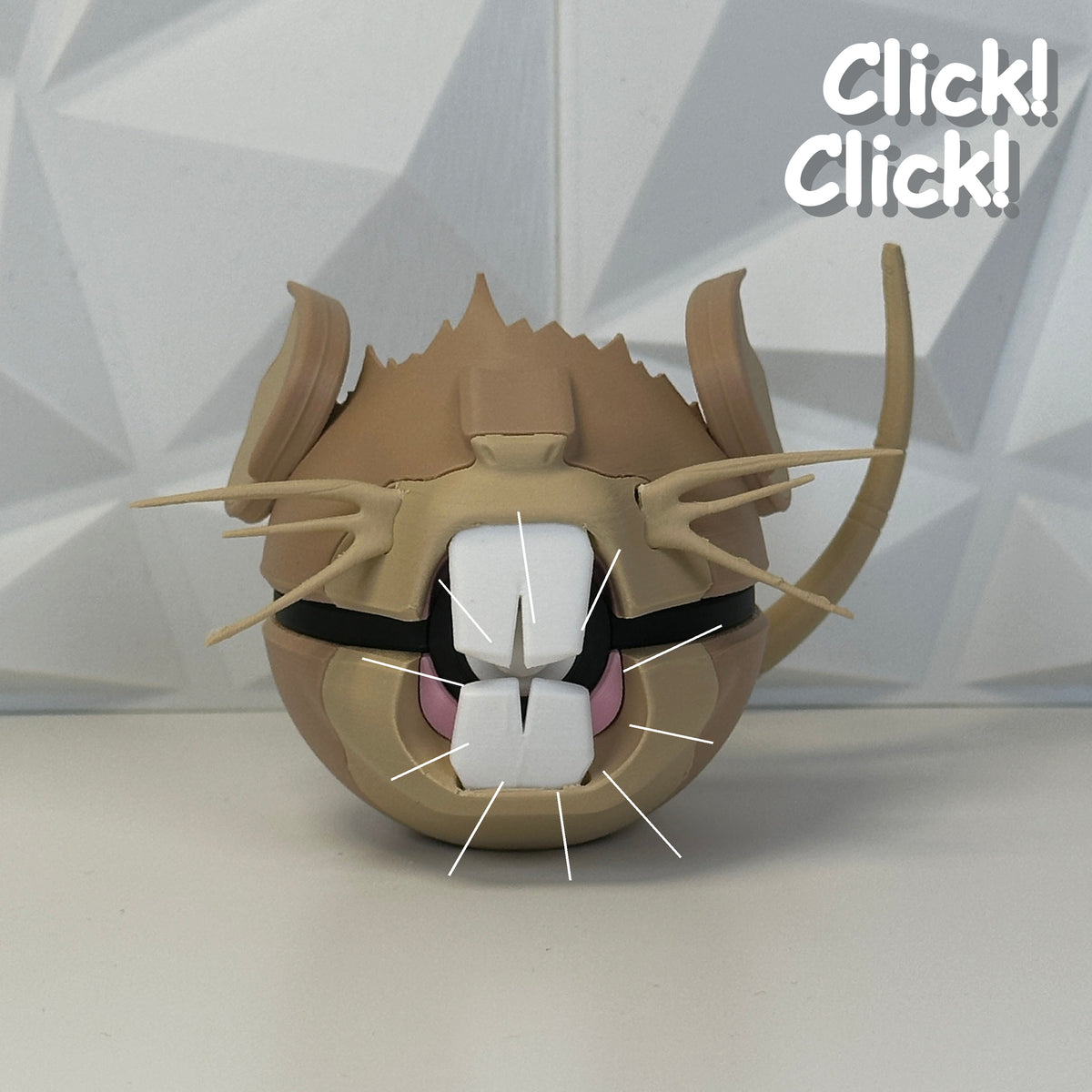 #020 Edición Rata Feroz - Fan Art Premium Impreso en 3D