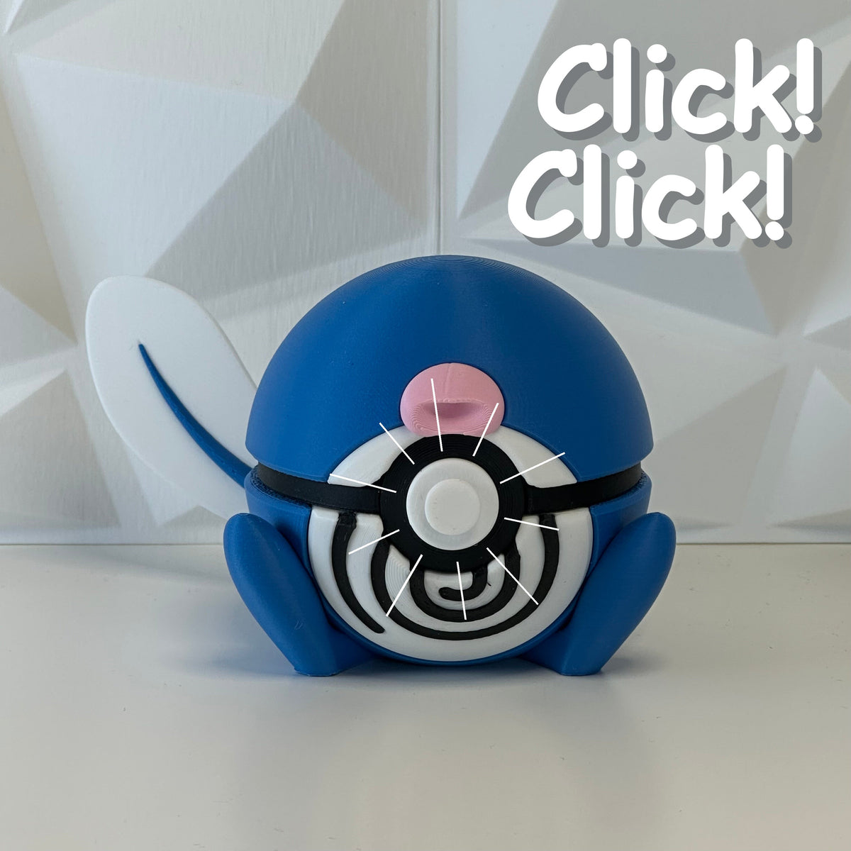 #060 Edición Espiral Acuática - Fan Art Premium Impreso en 3D — Clicker version