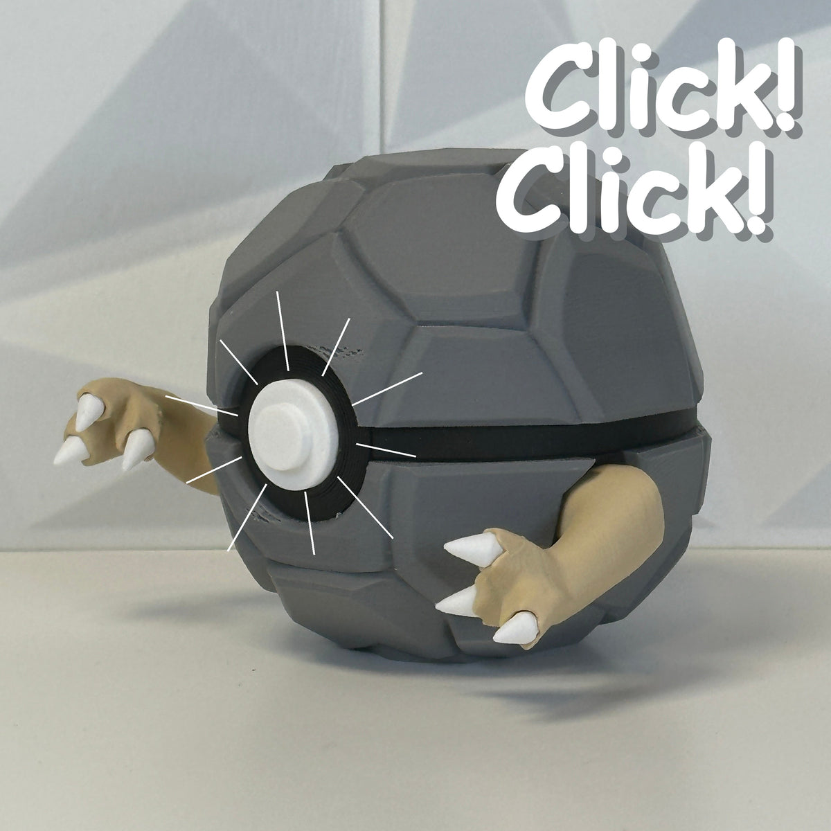 #076 Edición Titán de Piedra - Fan Art Premium Impreso en 3D — Clicker version