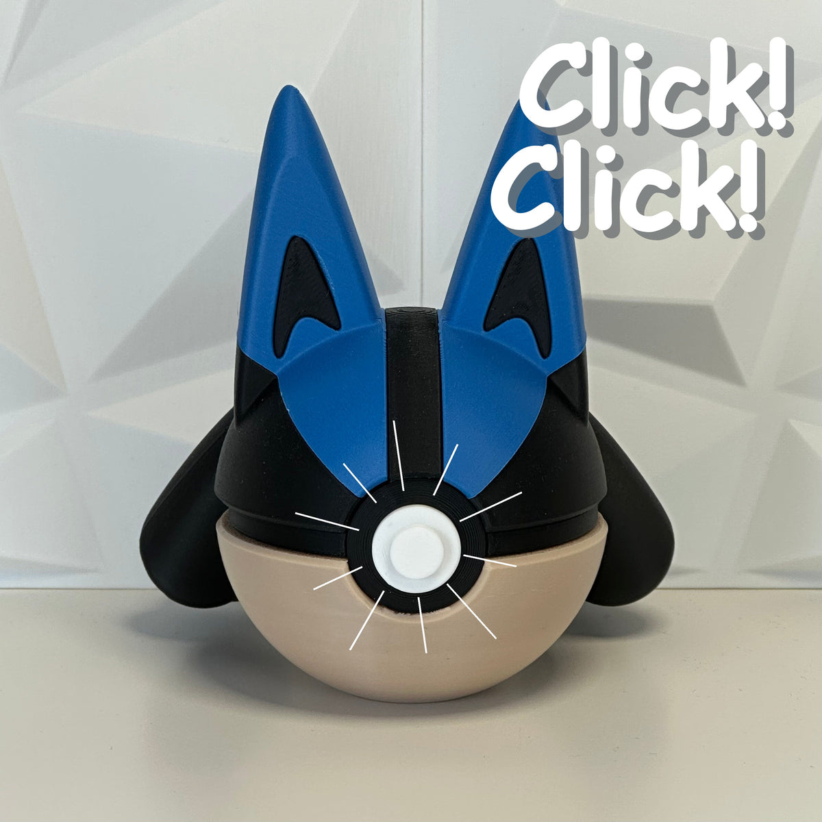 #448 Edición Guardián del Aura - Fan Art Premium Impreso en 3D — Clicker version