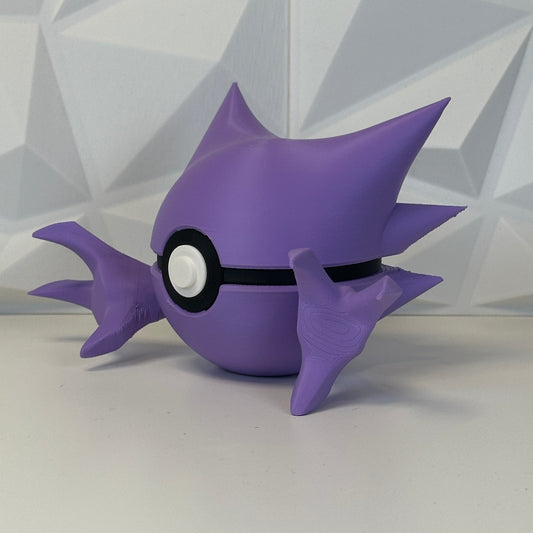 Esfera de colección Acecho Fantasmal impresa en 3D, coleccionable #093 con base magnética - vista frontal