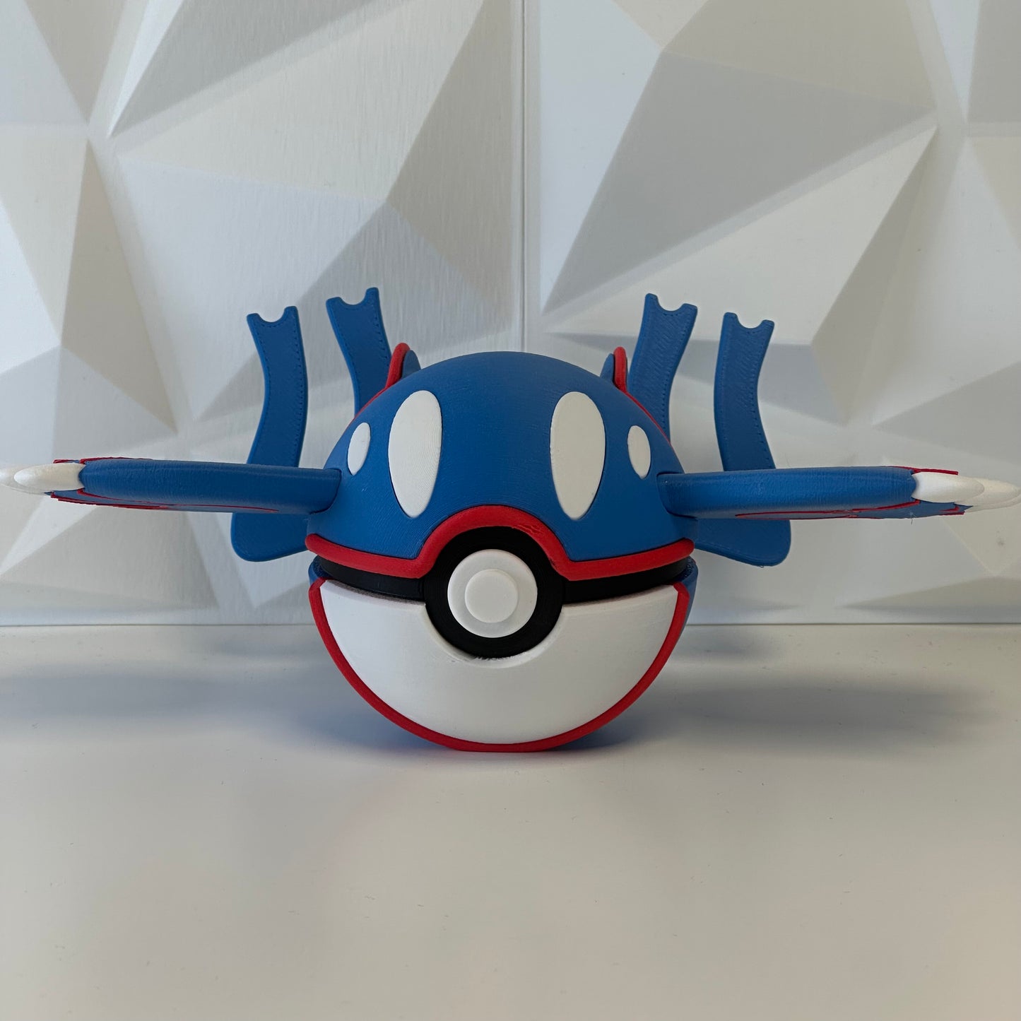 Pokéball edición Kyogre vista frontal en PLA Premium