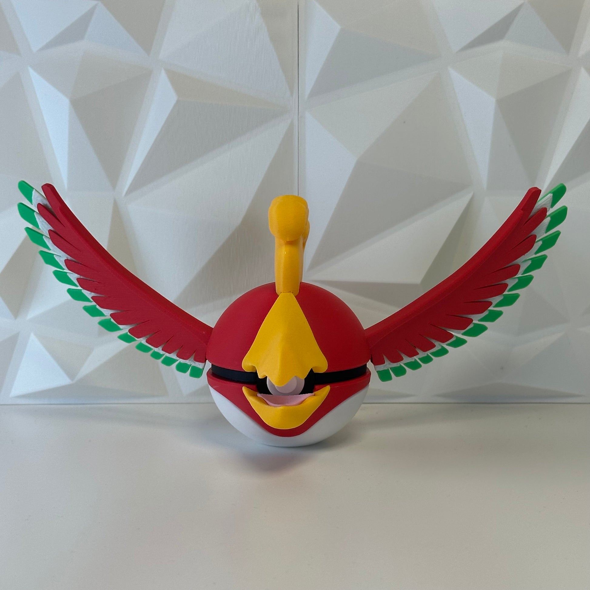 Pokéball edición Ho-Oh vista frontal en PLA Premium