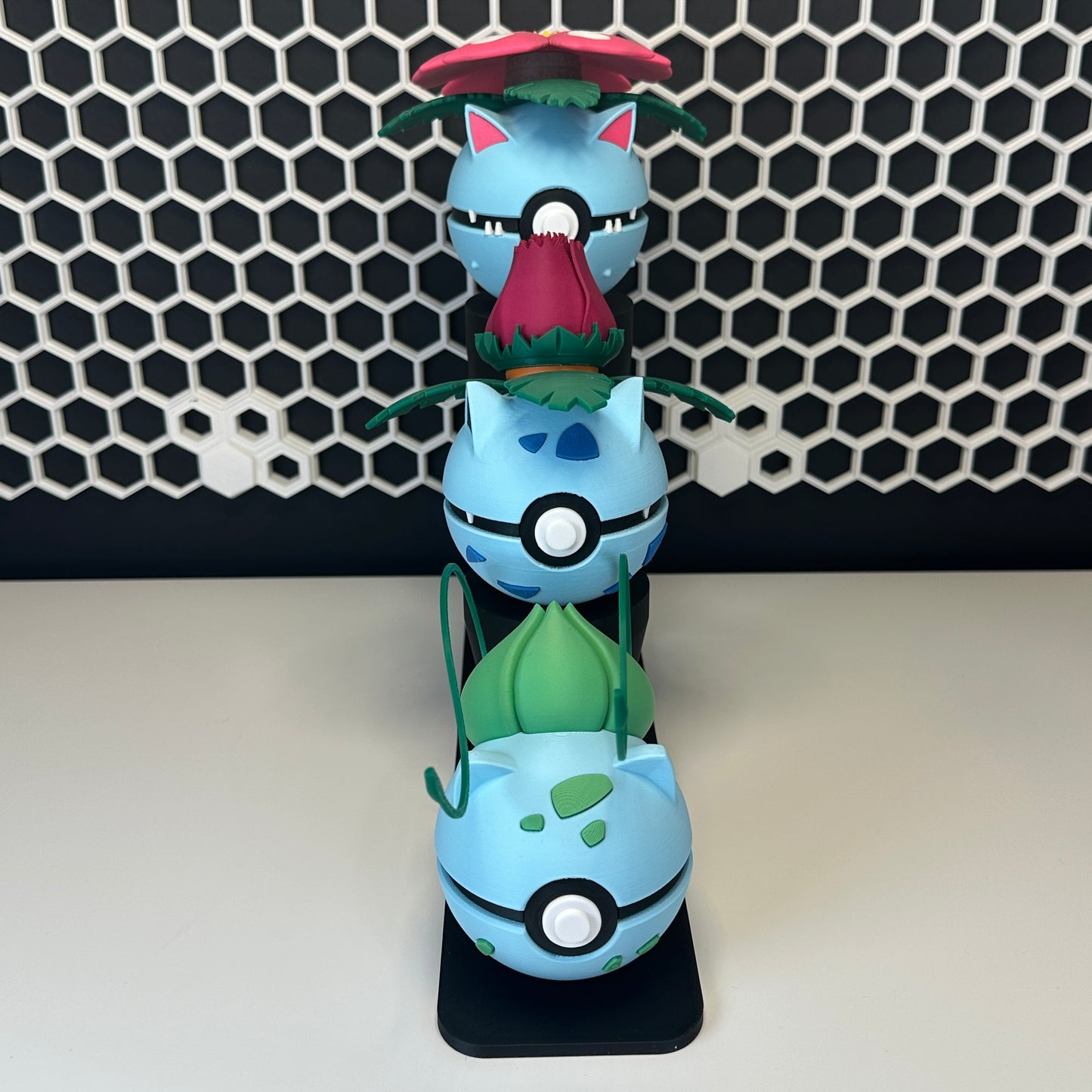 Pack Trío Planta — 3 Figuras + Expositor Magnético