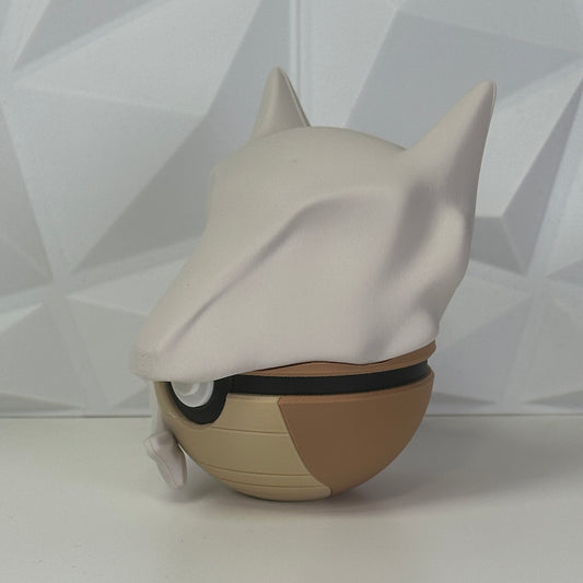 Esfera de colección Guerrero de Hueso impresa en 3D, coleccionable #105 con base magnética - vista frontal