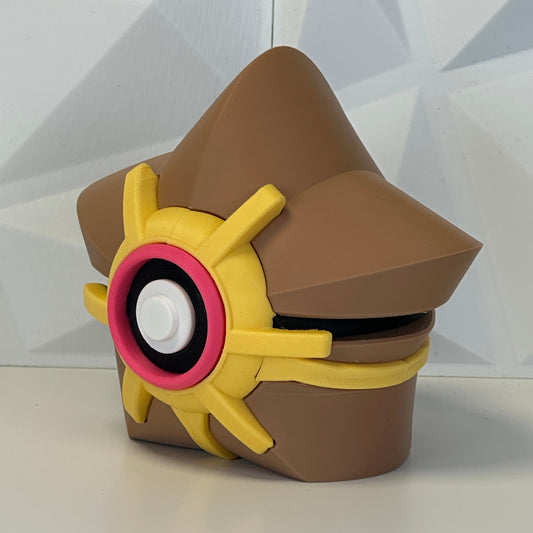 Esfera de colección Estrella Cósmica impresa en 3D, coleccionable #120 con base magnética - vista frontal