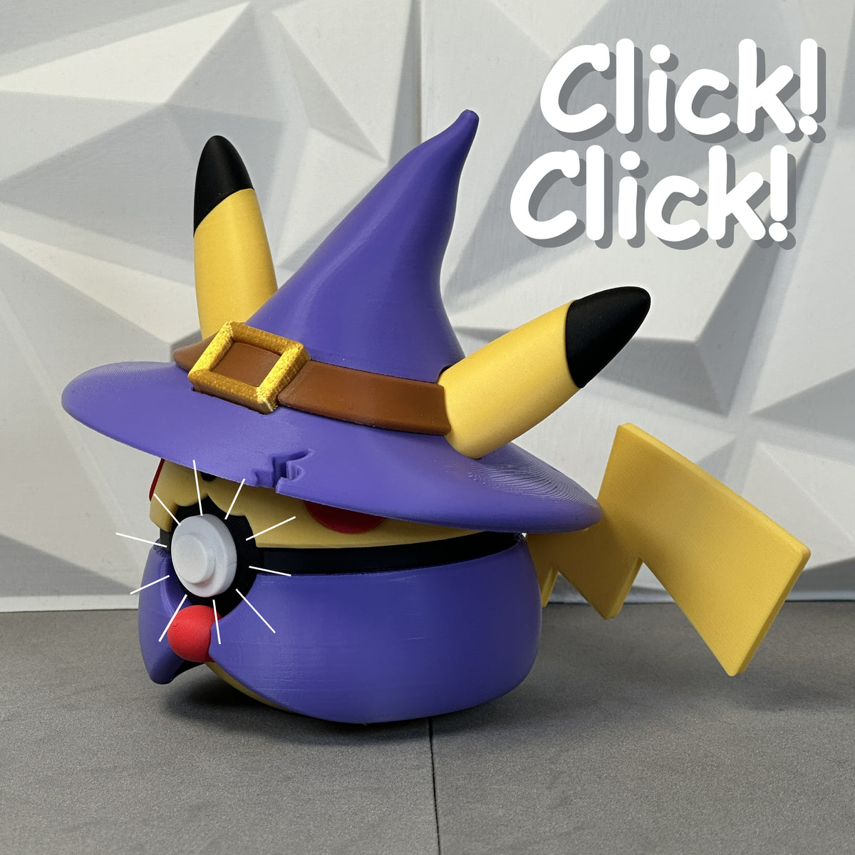 #025 Edición Rayo Brujo Halloween - Fan Art Premium Impreso en 3D