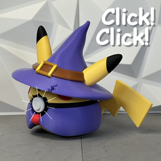#025 Edición Rayo Brujo Halloween - Fan Art Premium Impreso en 3D