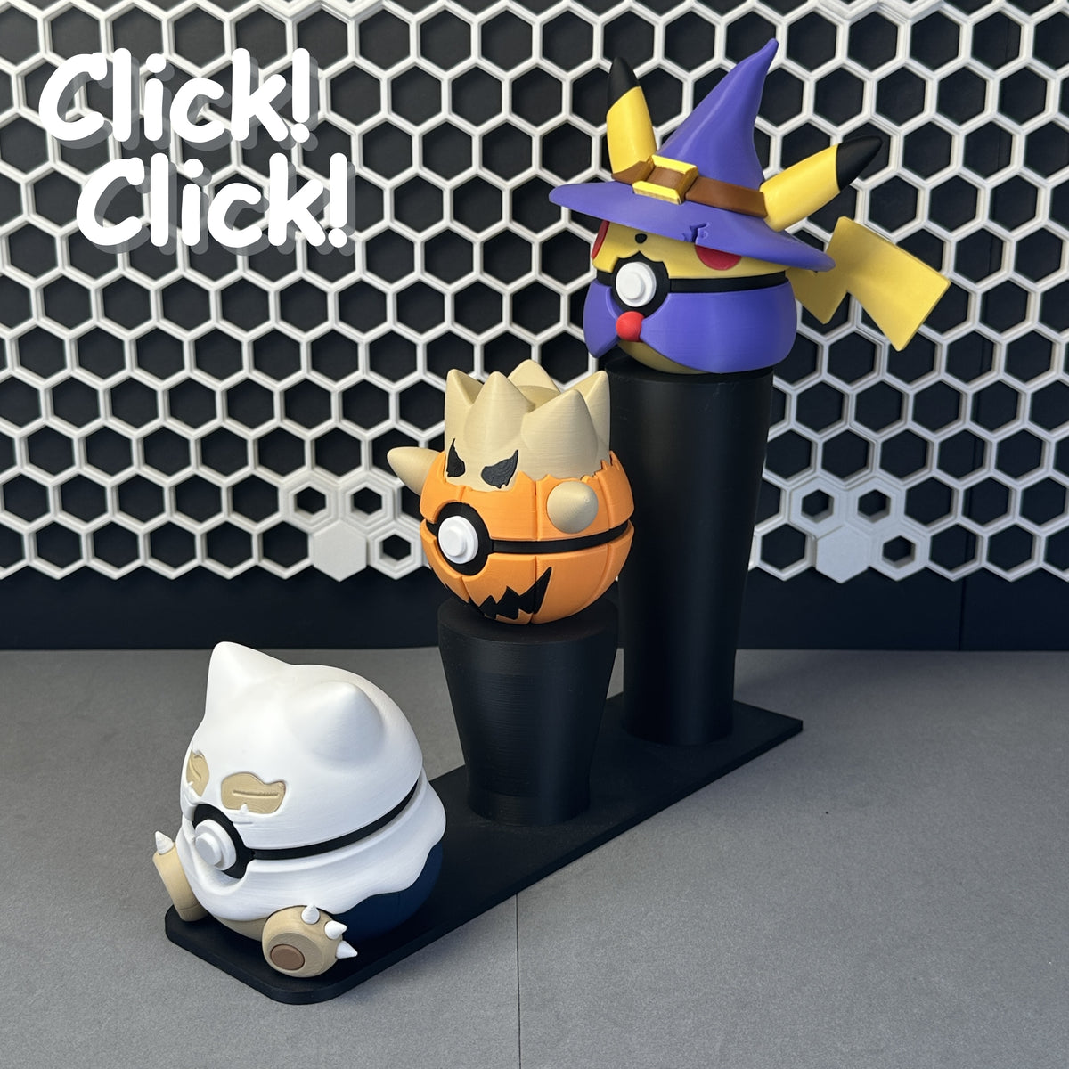 Pack Halloween - Rayo Brujo + Gigante Fantasma + Huevo Calabaza - Fan Art Premium Impreso en 3D