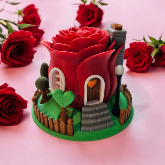 Casita flor San Valentín