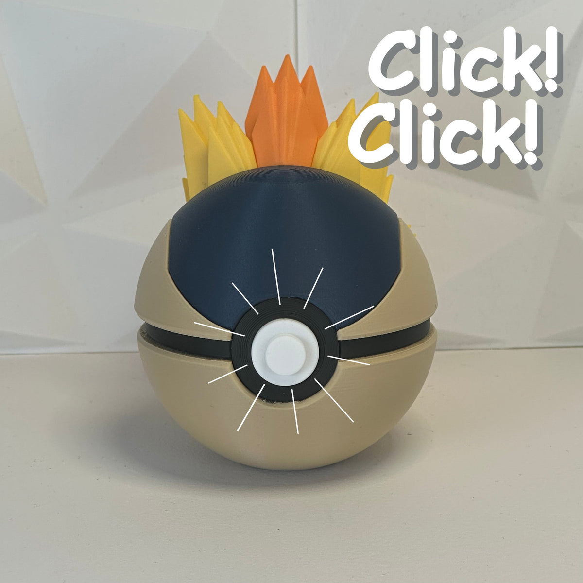 #155 Edición Chispa Ardiente - Fan Art Premium Impreso en 3D — Clicker version