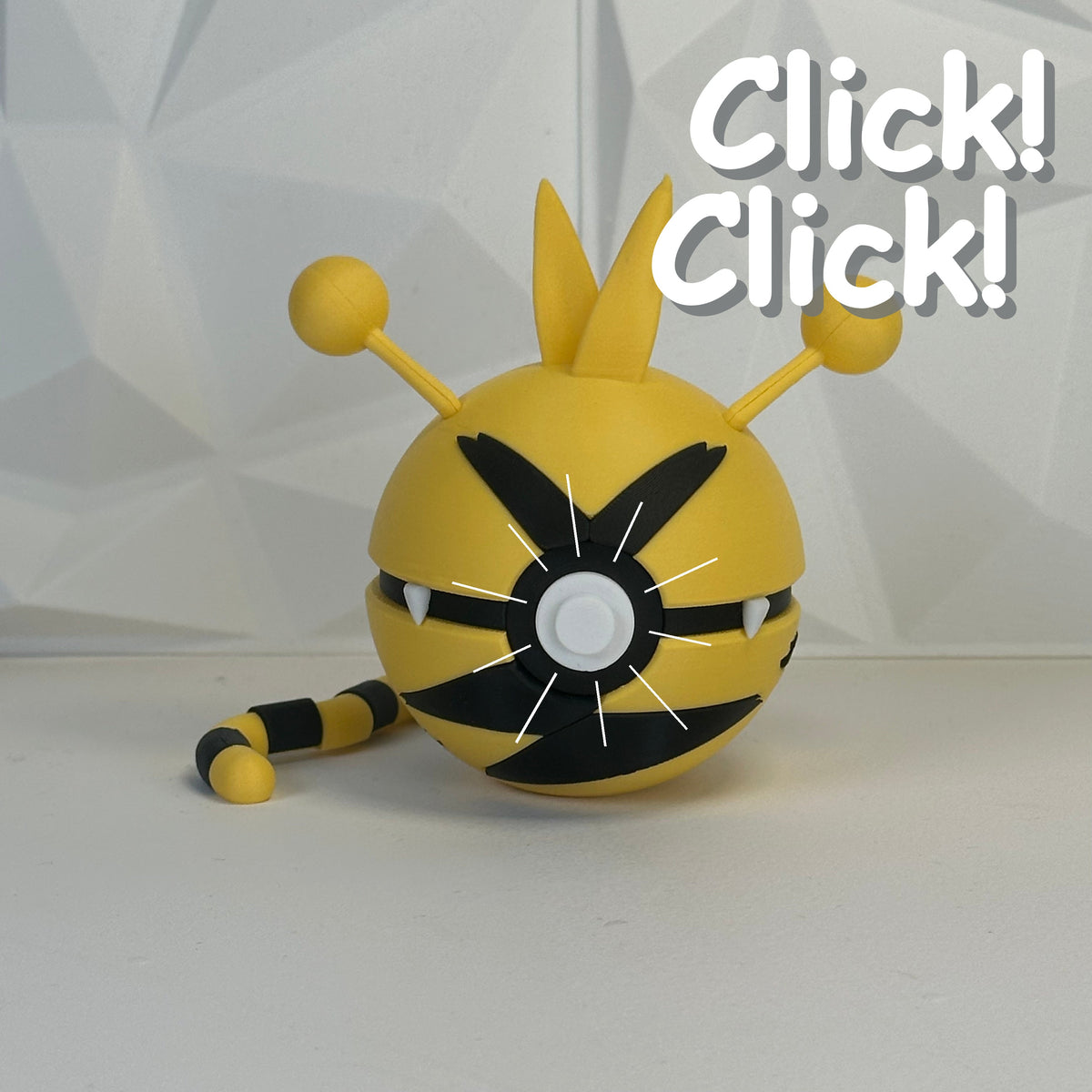 #125 Edición Torbellino Eléctrico - Fan Art Premium Impreso en 3D — Clicker version